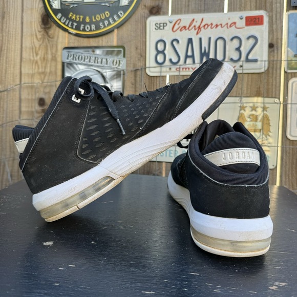 Jordan Flight Origin 4 Black/White Sneakers Men's Shoes 921196-001 New Size 12‎ - Picture 4 of 8